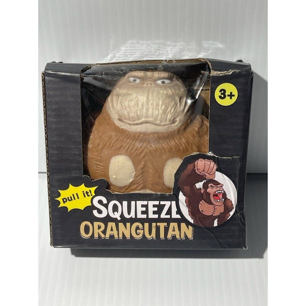 Squishy Orangutan Animal Squeeze Elastic Soft Fidget Toy Doll Gorilla Monkey